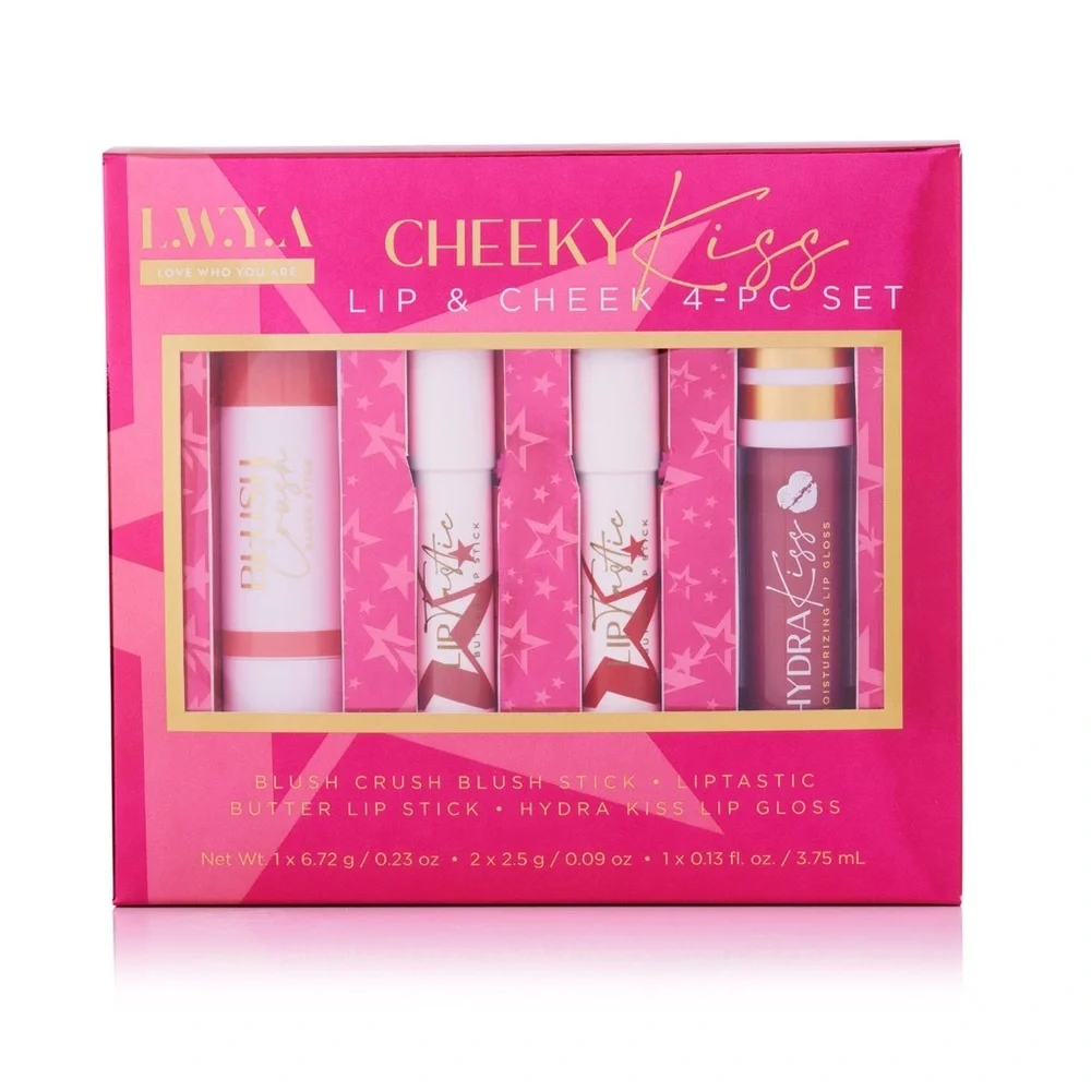 Cheeky Kiss Lip & Cheek 4-Pc Set - Picture 1 of 5